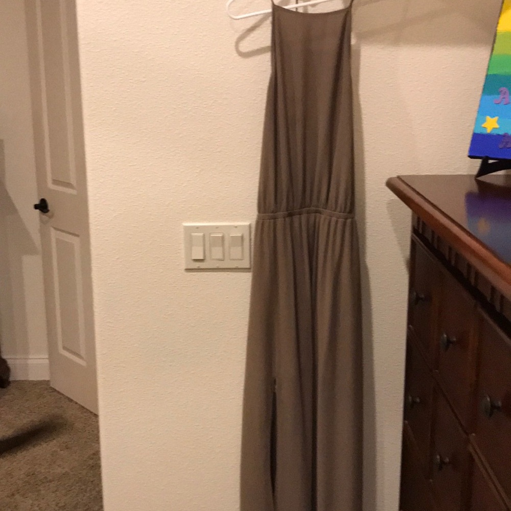 Show me you mumu. Brown “Dune chiffon” dress